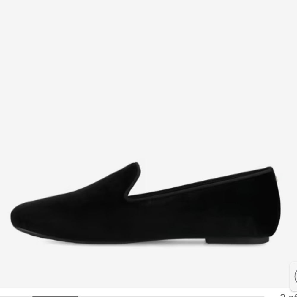 Birdies Classic Black Velvet Slip-Ons - Picture 2 of 12